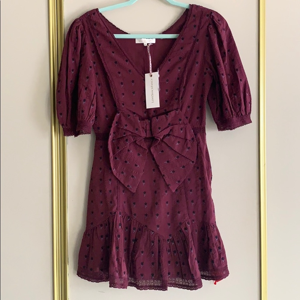 NWT LoveShackFancy Lena Mini Summer Dress in Spice
